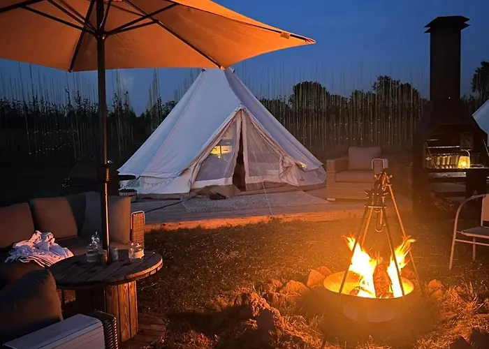 Luxe Glamping Tipitentjes 4 En 2 Persoons Tent 豪华帐篷